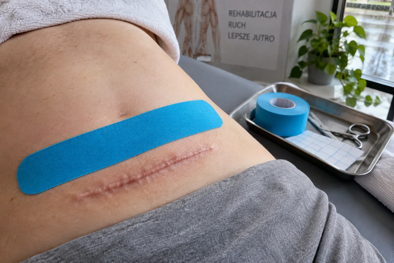 Kinesiotaping blizn pooperacyjnych: kiedy warto zacząć?