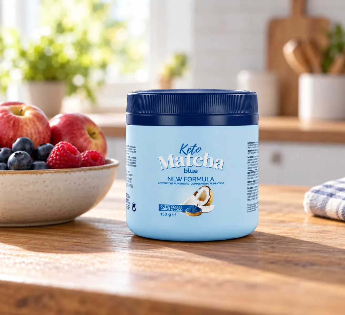 Keto Matcha Blue — opakowanie na co dzień