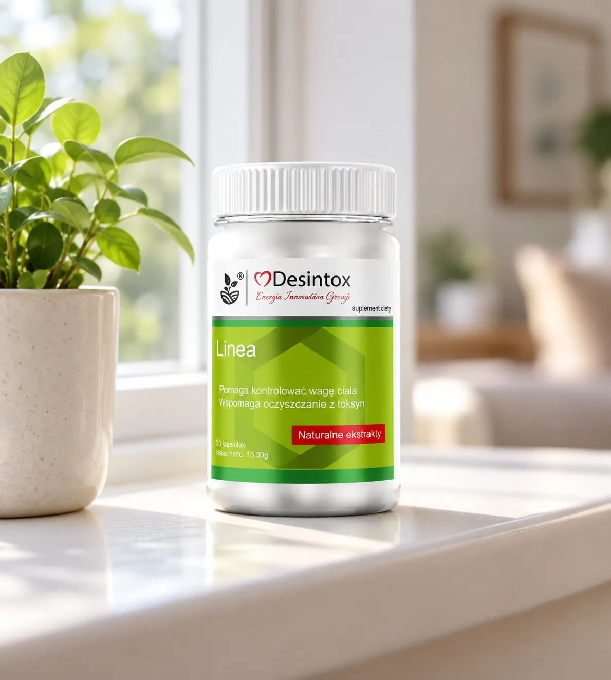Desintox — opakowanie na co dzień